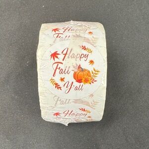Happy Fall Y'all Party Stickers sticker roll 500 pieces Heyfibro 500 pcs Happy